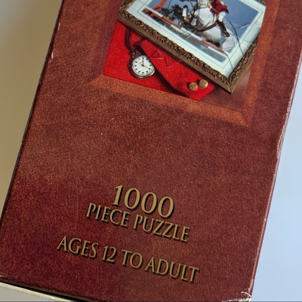 Vintage mystery jigsaw puzzle game “Unbridled Fear” 1000 pieces, 1997 age 12 up - Picture 6 of 14